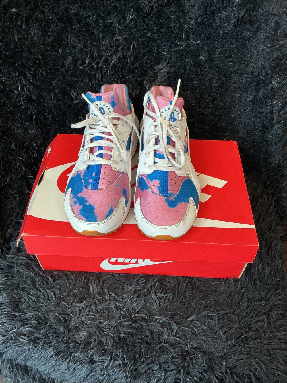 Nike Women Tie-Dye Pink and Blue Sneakers